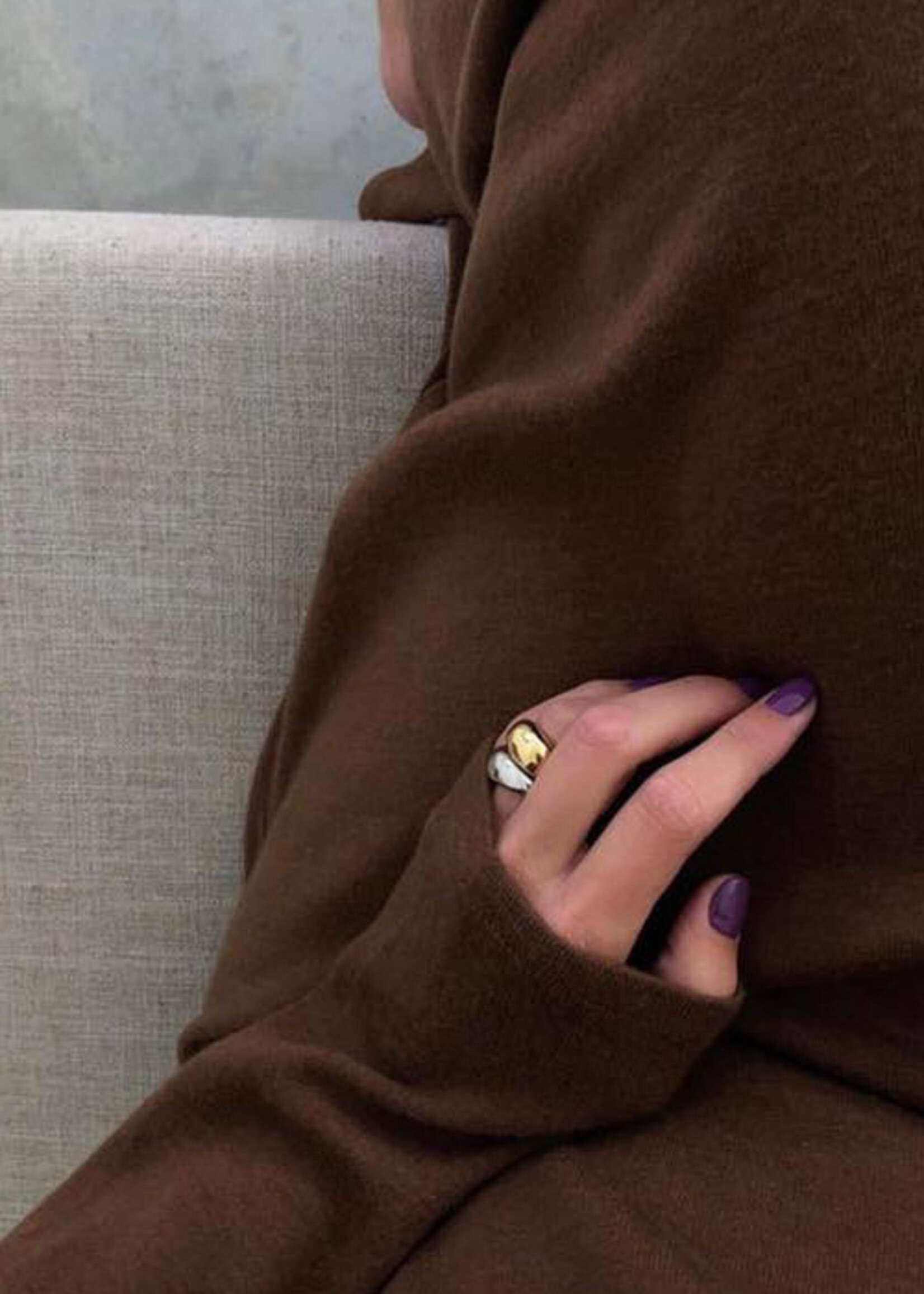 Bandhu Bouble Ring - Gold