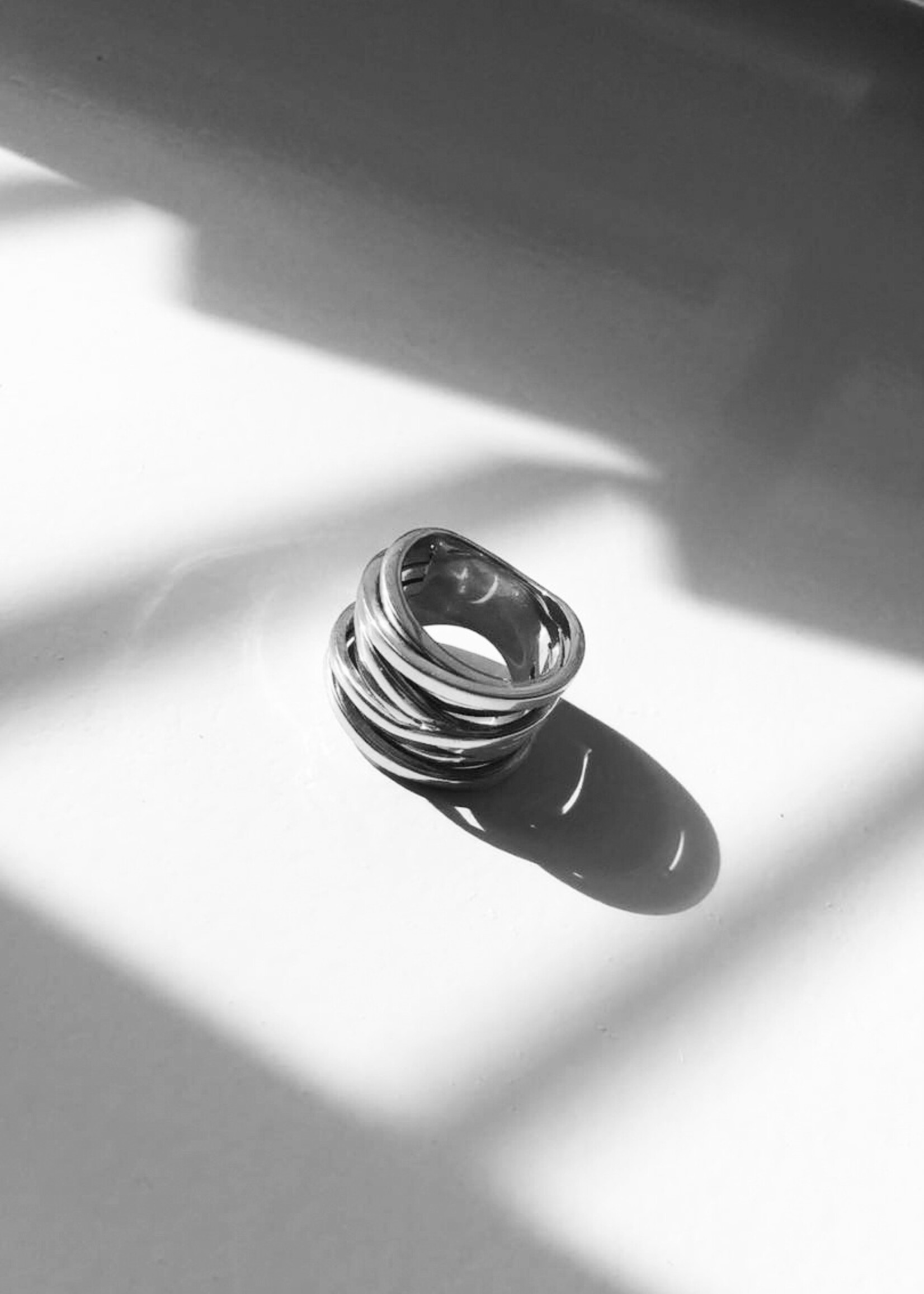 Bandhu Coil Ring - Silver