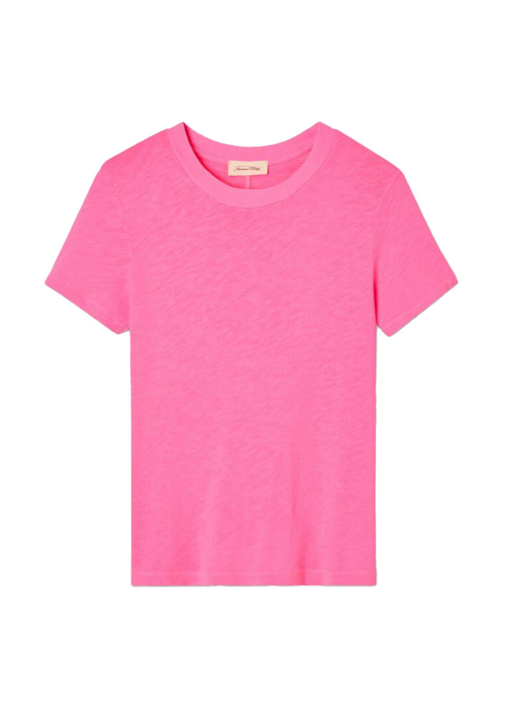 American Vintage Sonoma Tee - Pink Acid Fluo