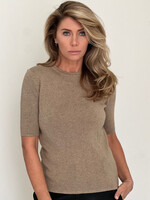 Est'Seven Manuel Short Sleeve Top - Moiré - Sigare