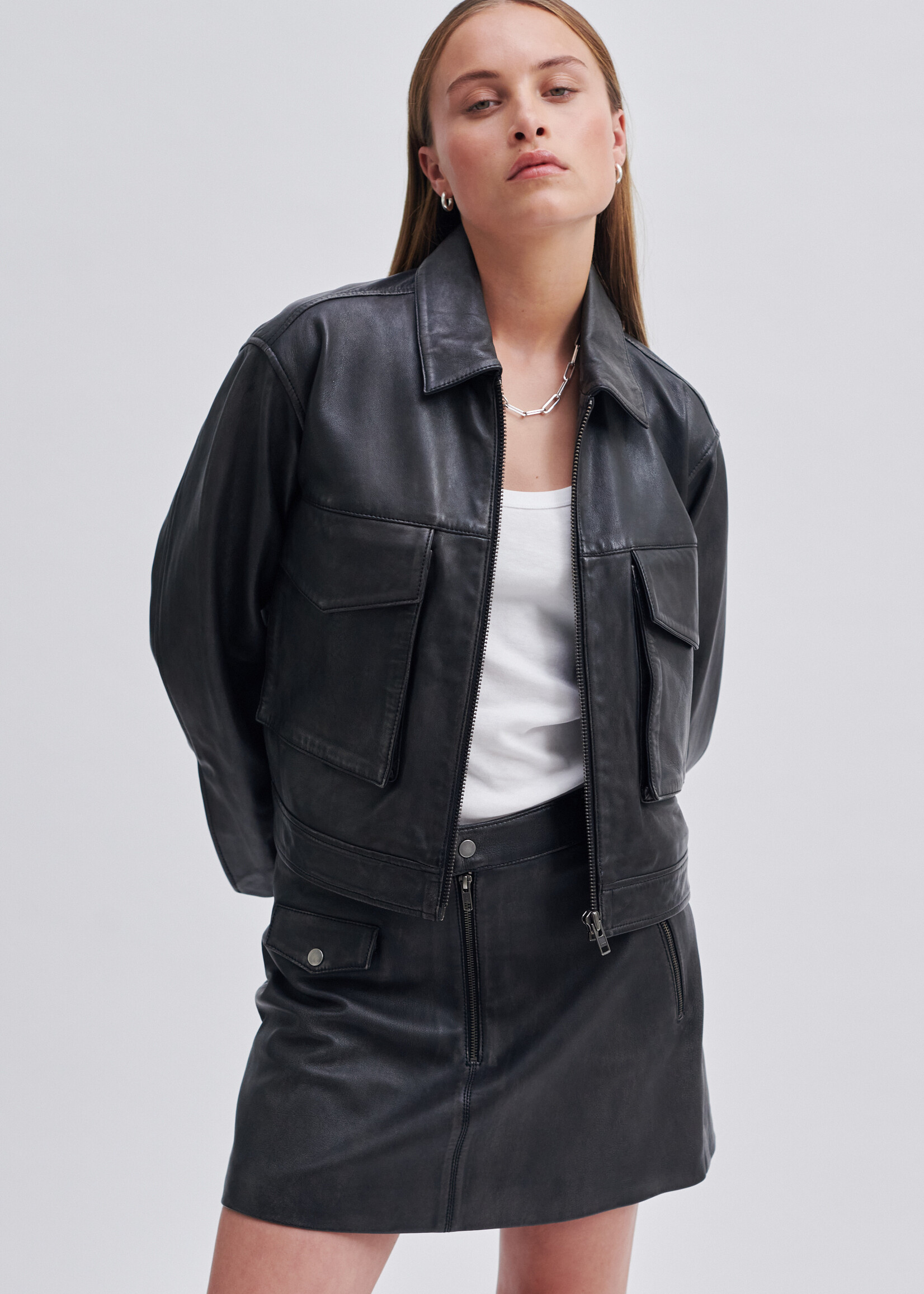 Second Female Lato Leather Jacket - Black