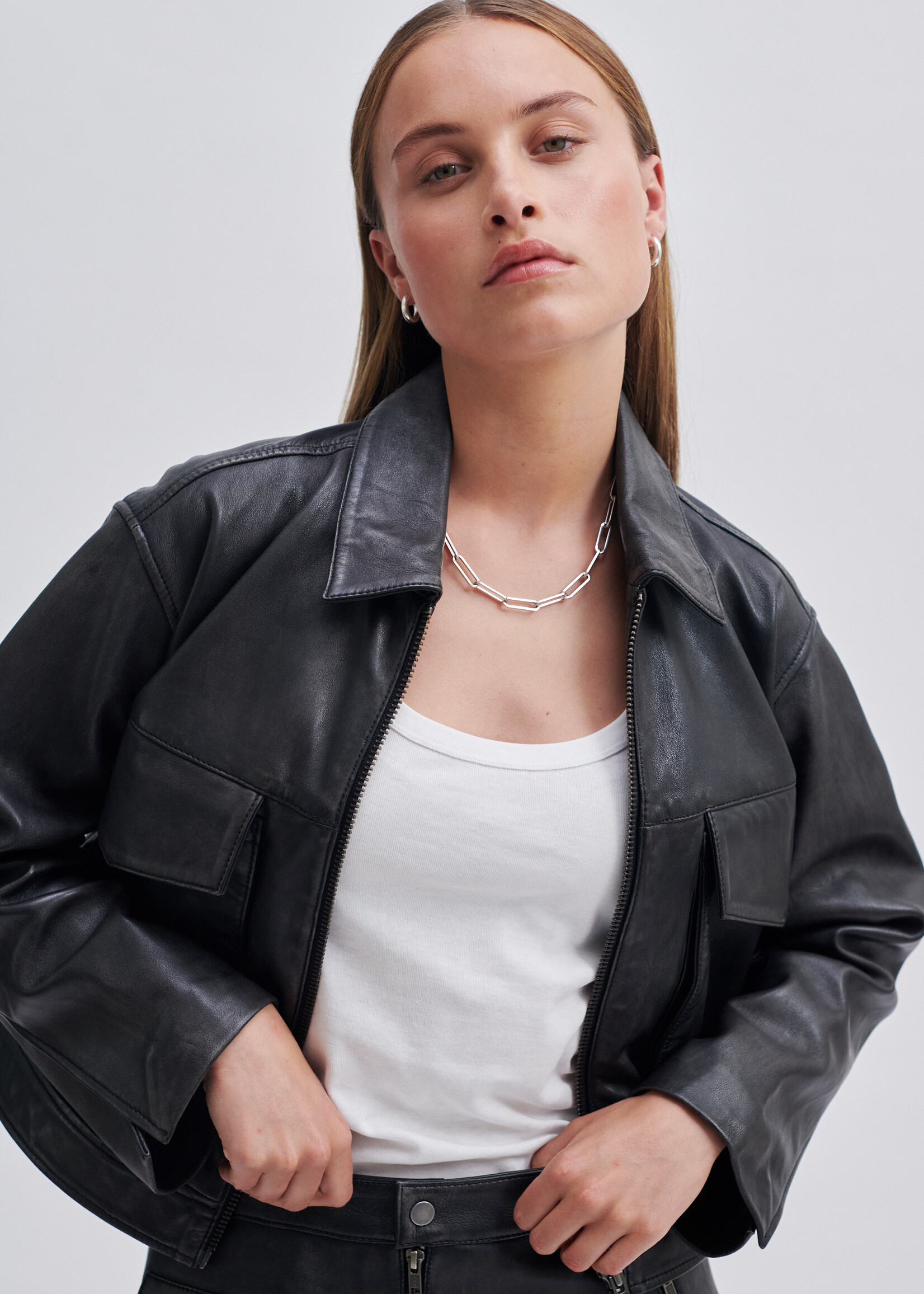 Second Female Lato Leather Jacket - Black