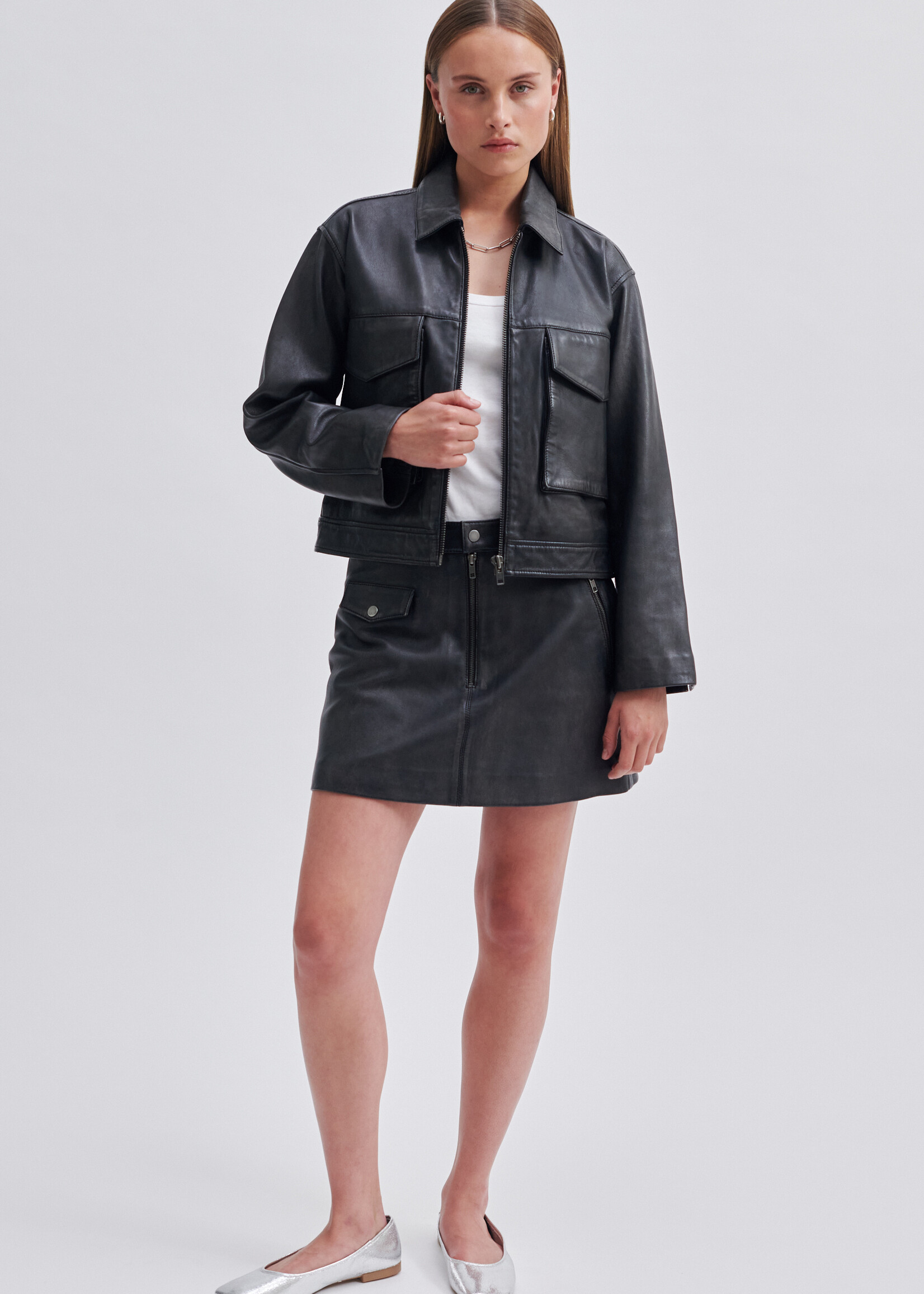 Second Female Lato Leather Jacket - Black
