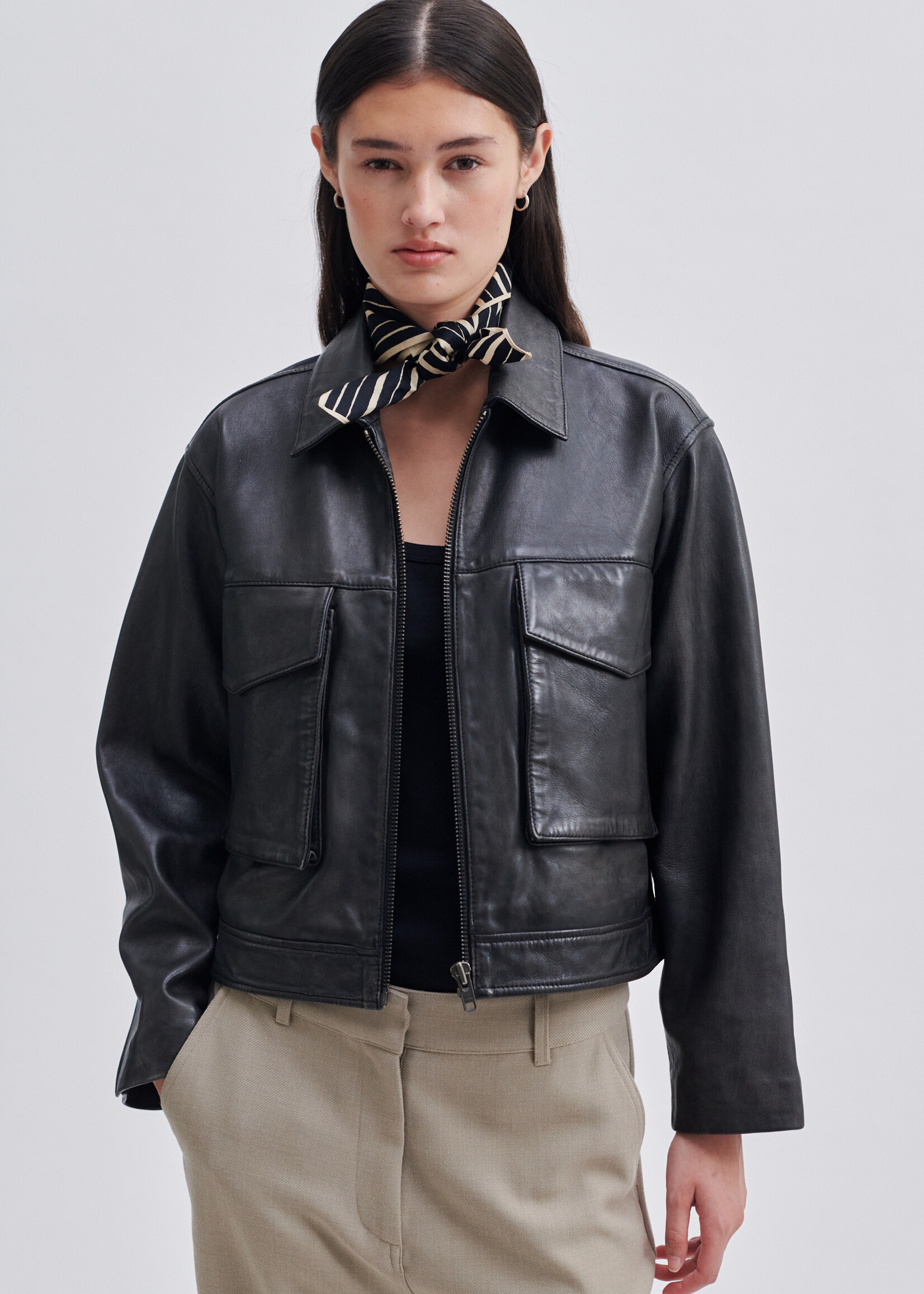 Second Female Lato Leather Jacket - Black