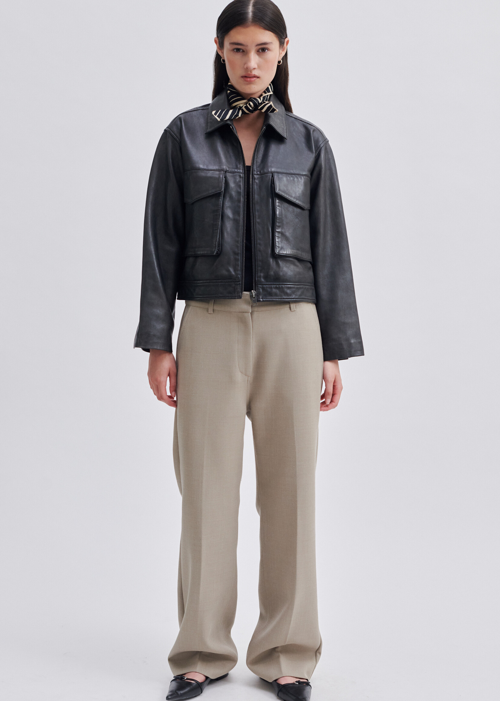 Second Female Lato Leather Jacket - Black