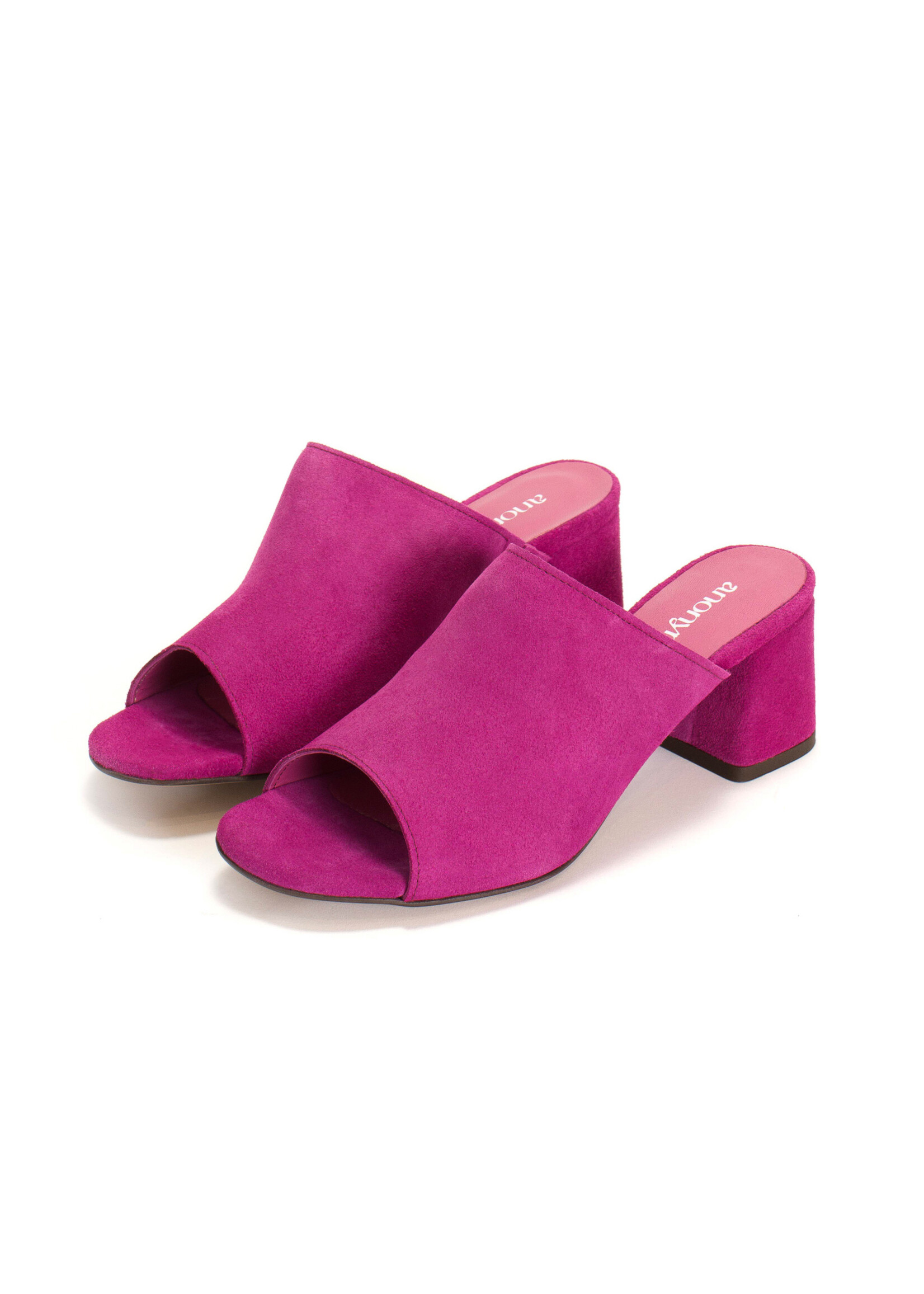 Anonymous Copenhagen Horizon 55 Suede Heels - Raspberry