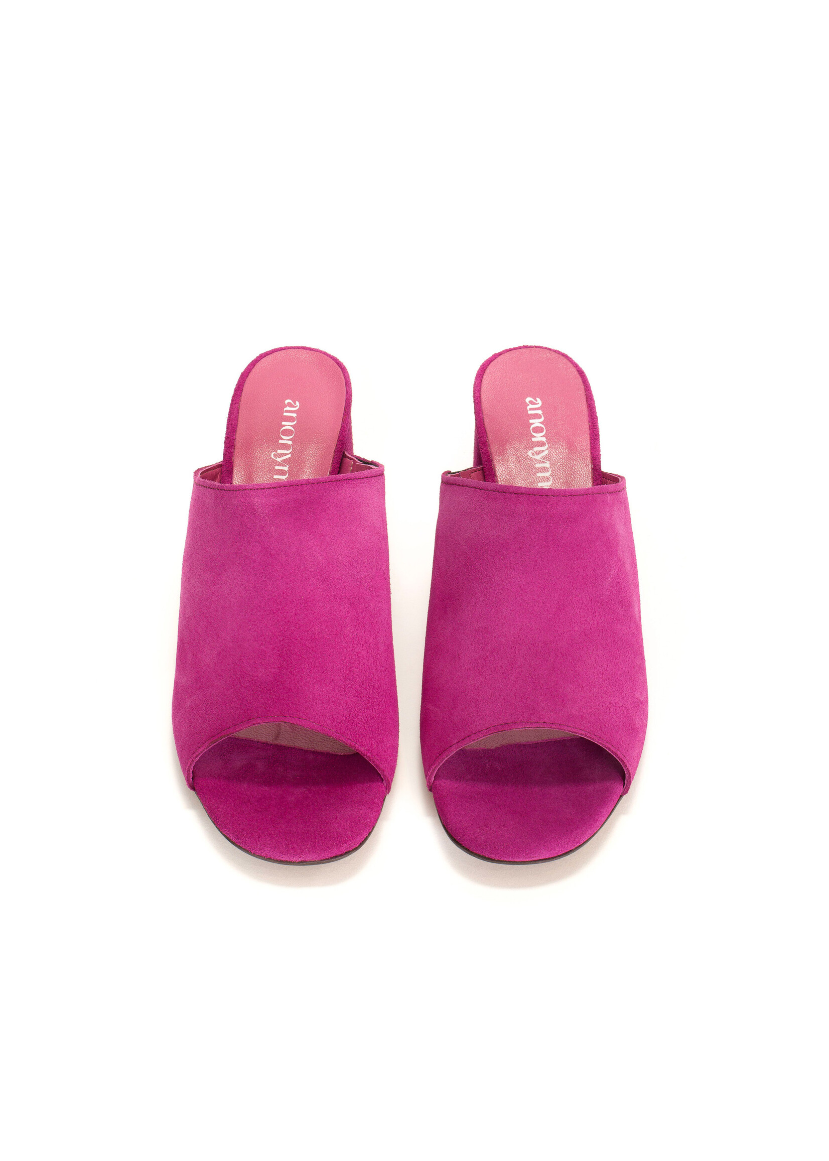 Anonymous Copenhagen Horizon 55 Suede Heels - Raspberry