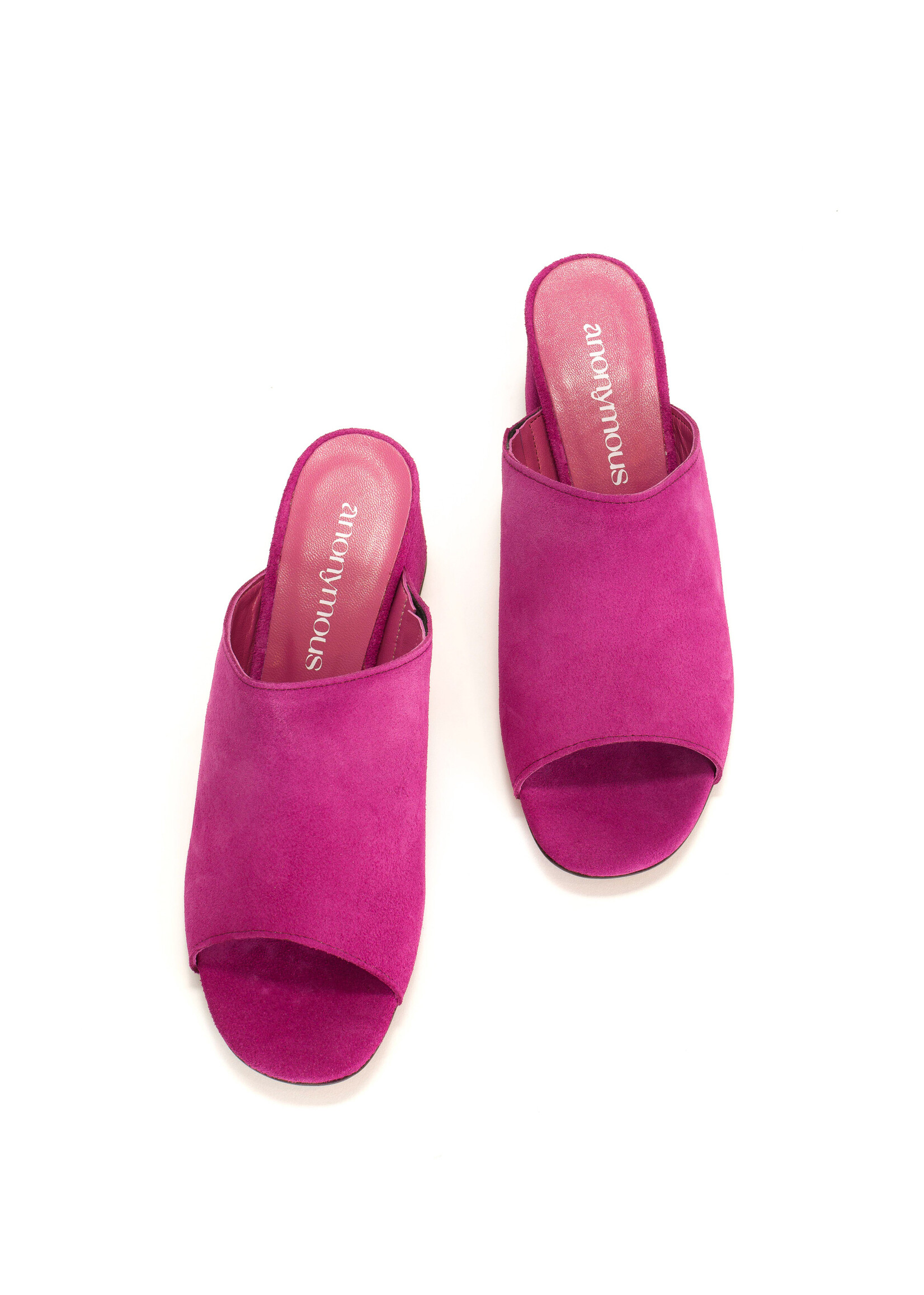 Anonymous Copenhagen Horizon 55 Suede Heels - Raspberry