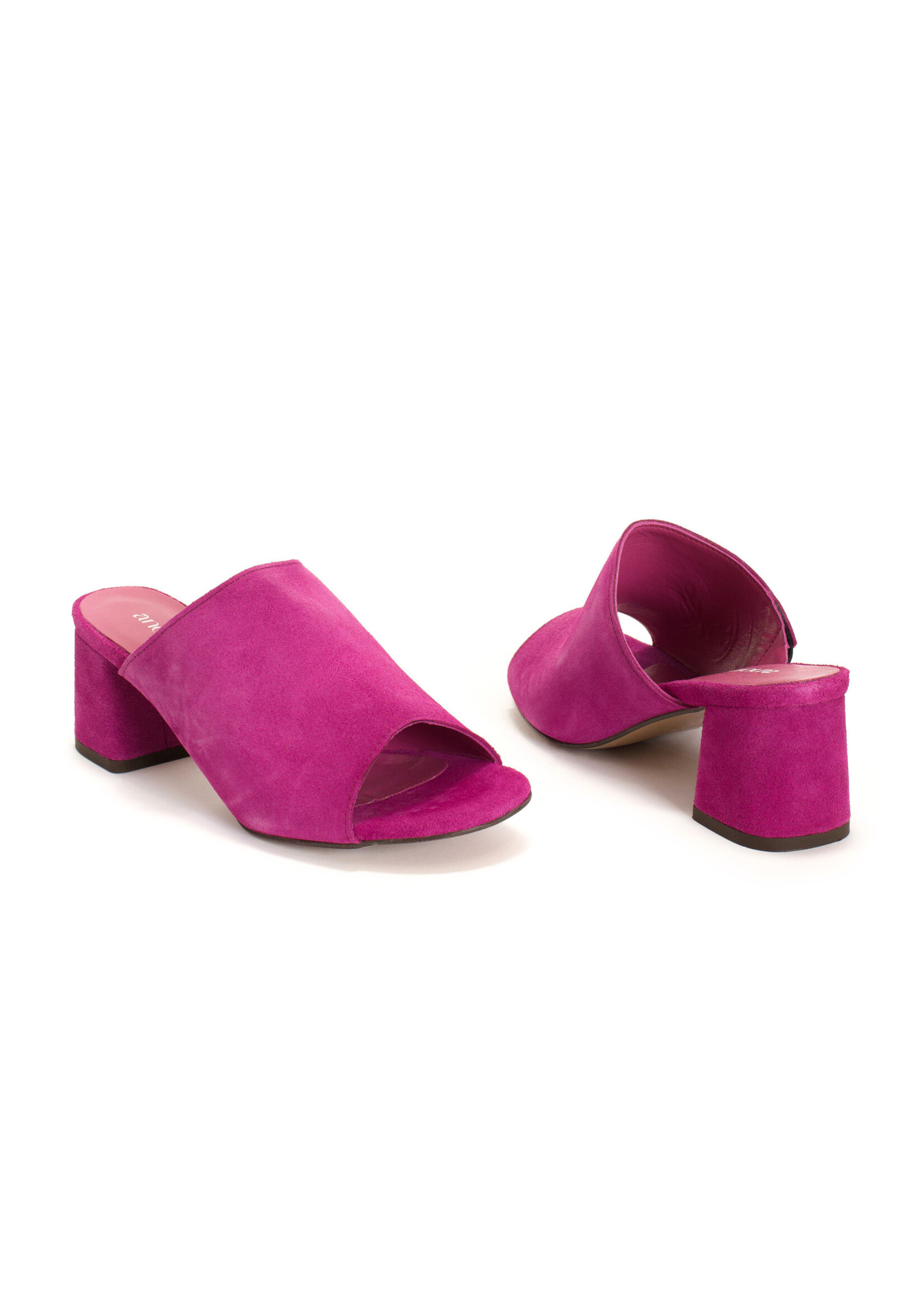 Anonymous Copenhagen Horizon 55 Suede Heels - Raspberry