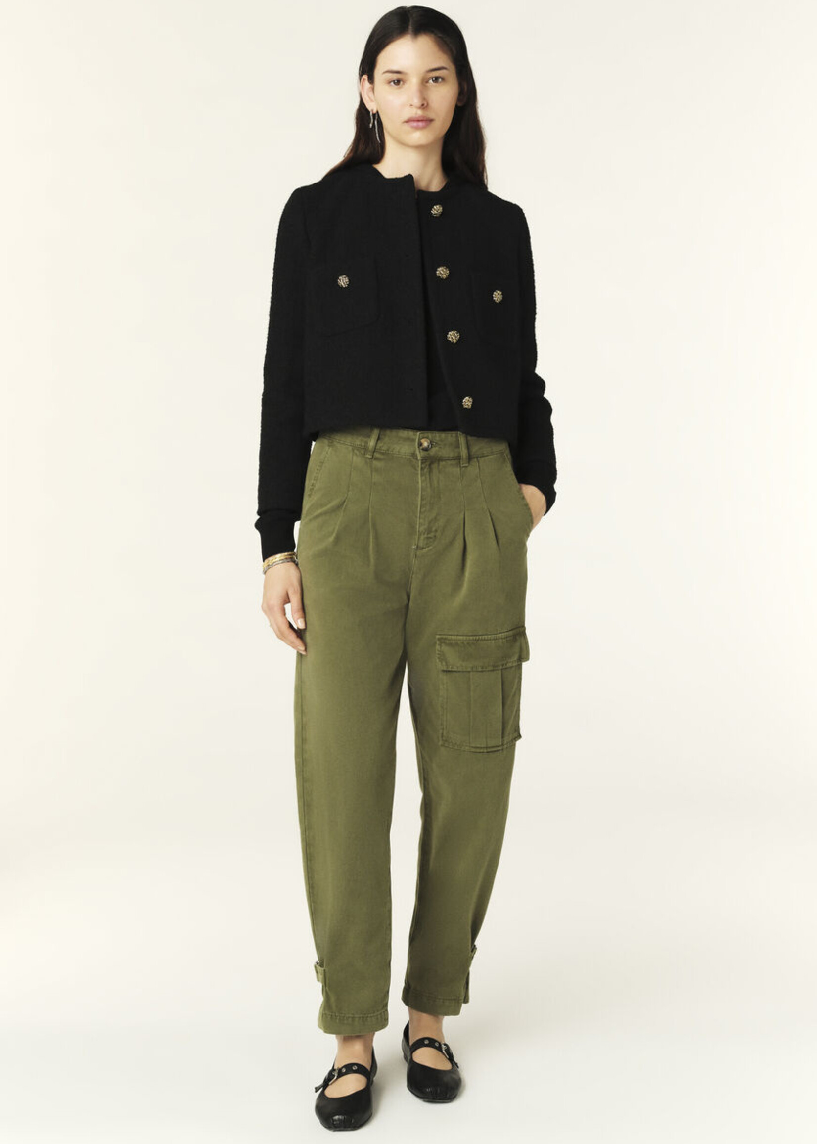 Ba&sh Maroon Pants - Khaki