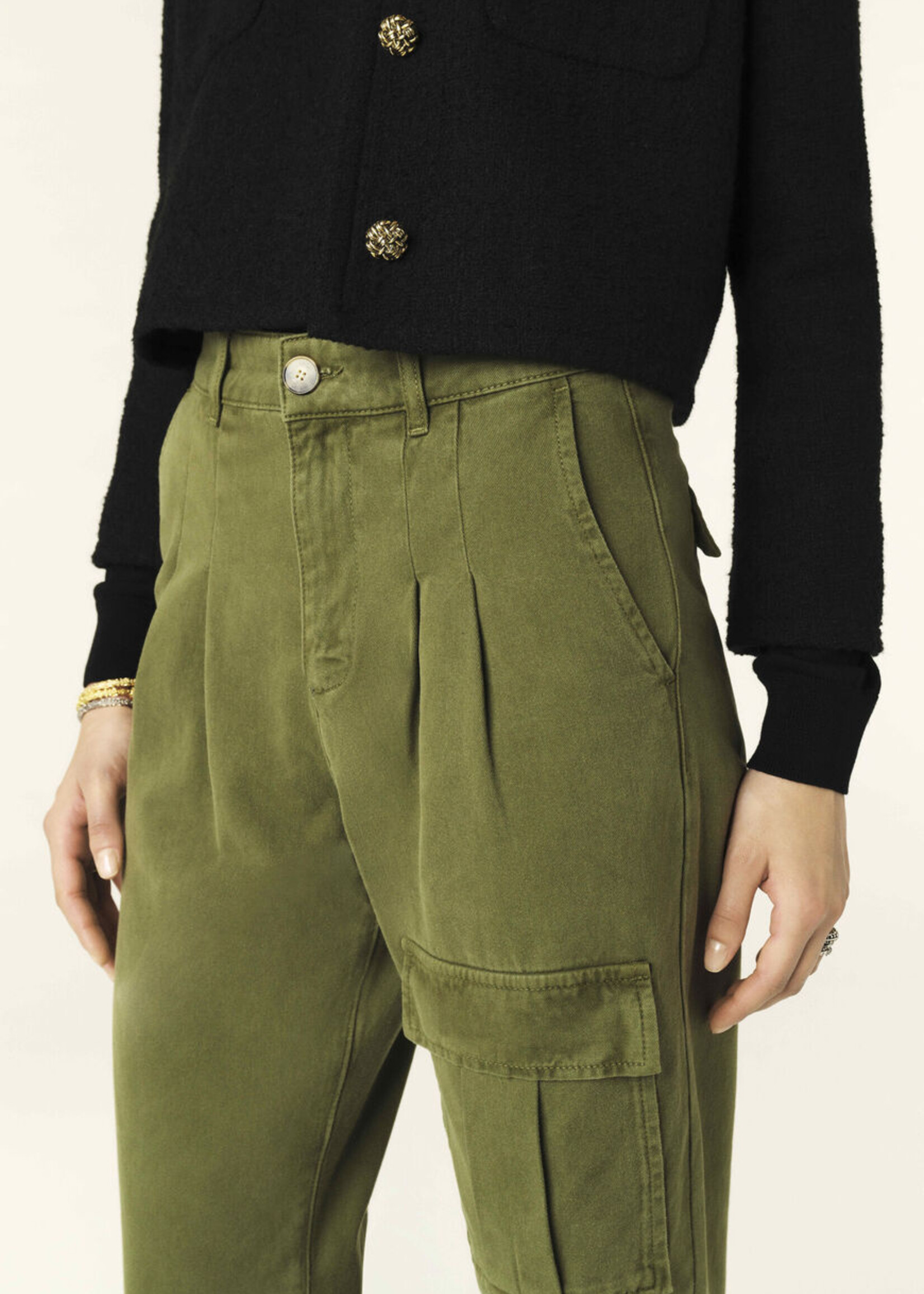 Ba&sh Maroon Pants - Khaki