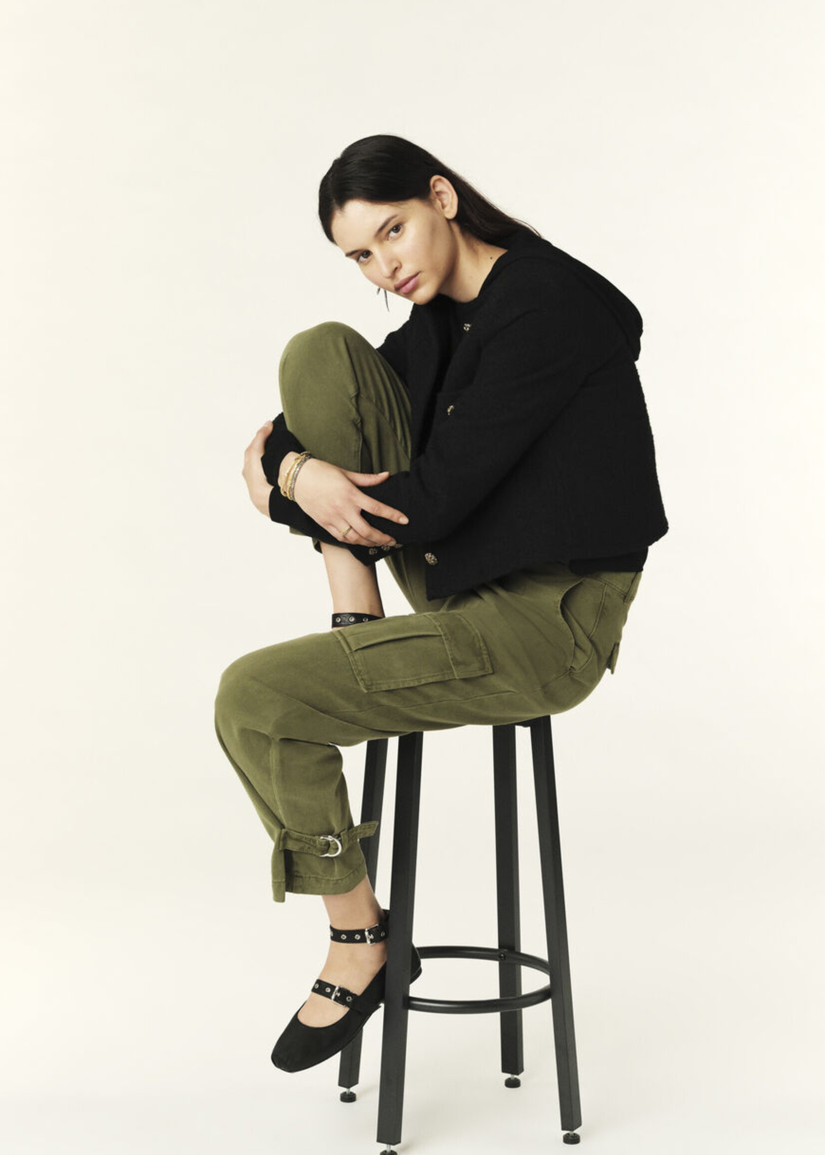 Ba&sh Maroon Pants - Khaki