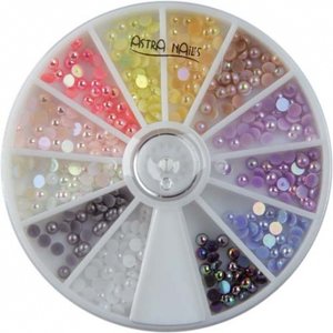 Astra Nails Astra Nails Strass Caroussel size ss12 - round size 12 pearl finish 1pc Astra Nails Strass Caroussel size ss12 - round size 12 pearl finish 1pc