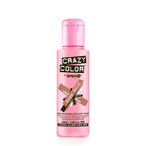 Crazy Color Crazy Color Semi-Permanent Hair Color Cream 100ml Rose Gold