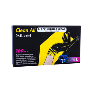 NITRILE HANDSCHOENEN AQL 1,5 LARGE ZWART 100ST