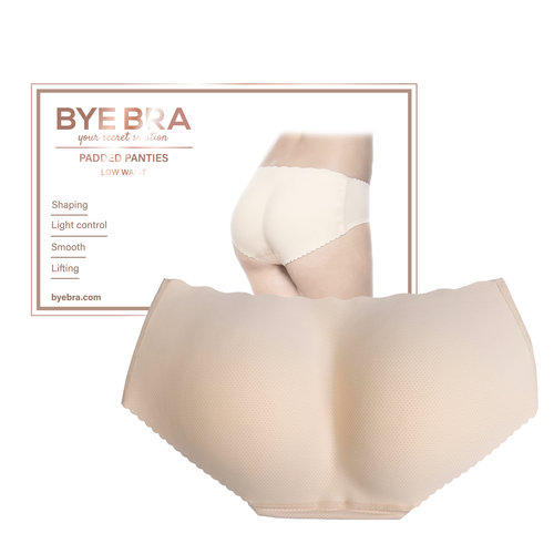 Bye Bra Bye Bra - Slip met Vulling Lage Taille Beige M