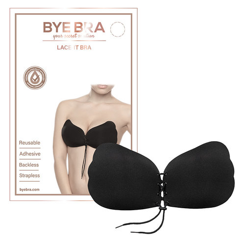 Bye Bra Bye Bra - Lace-It Bra Cup B Zwart