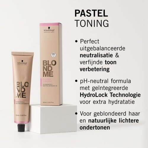 Schwarzkopf Professional Schwarzkopf BlondMe Pastel Toning Clear 60ml - New