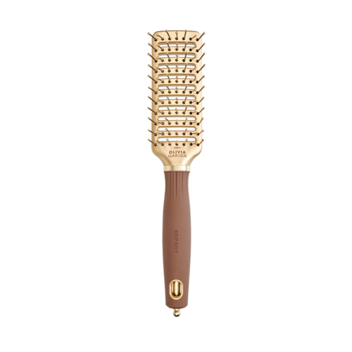 Olivia Garden Olivia Garden EXPERT STYLE VENT Nylon Bristles Gold & Brown