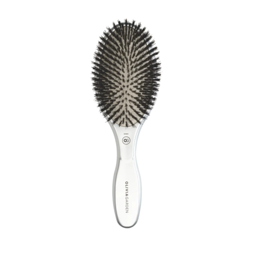 Olivia Garden Olivia Garden EXPERT CARE OVAL Boar Bristles Silver