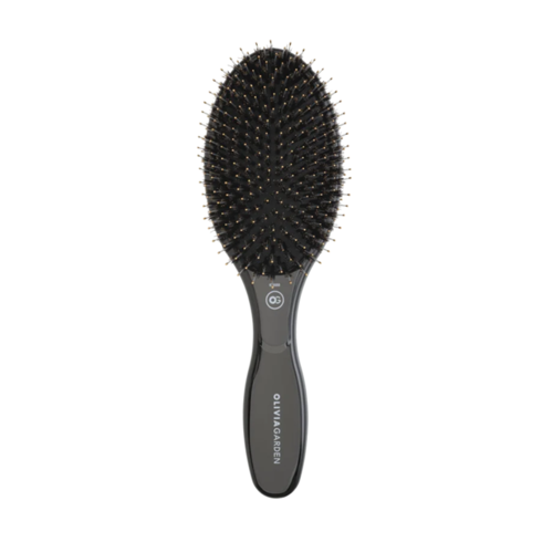 Olivia Garden Olivia Garden EXPERT CARE OVAL Boar & Nylon Bristles Black