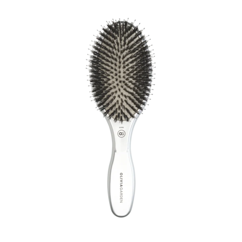 Olivia Garden Olivia Garden EXPERT CARE OVAL Boar & Nylon Bristles Silver