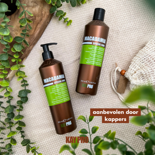 KayPro KayPro Macadamia set shampoo 350ml & conditioner 350ml - giftset voor fijn en droog haar