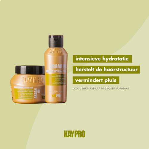 KayPro KayPro Argan Oil Set Shampoo 350ml & Haarmasker 500ml & Haartreatment 100ml - Giftset voor dik en droog haar