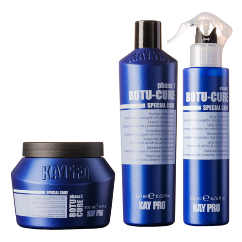 KayPro KayPro Botu-cure set shampoo 350ml & haarmasker 500ml & haarspray 200ml - giftset voor sterk beschadigd haar