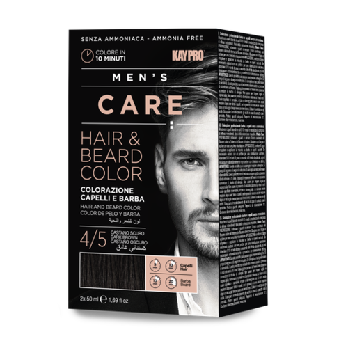 KayPro KayPro Men's Hair & Beard Color Care Kit  Dark Brown 4/5