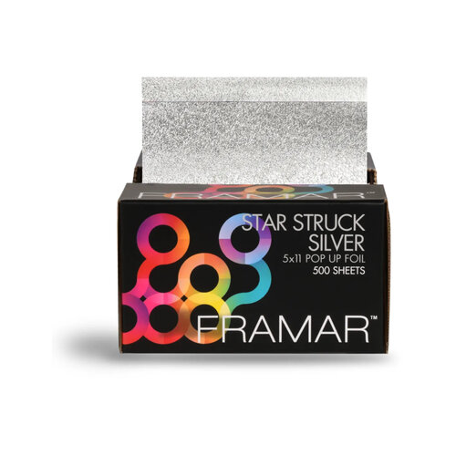 Framar Framar Star Struck Silver Pop Up Alu Foil 500 sheets 13 x 28