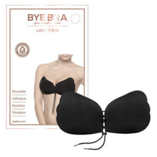 Bye Bra Bye Bra - Lace-It Bra Cup D Zwart