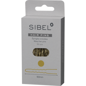 Sibel Wavy Pins 50mm Blond/50Pcs
