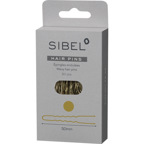 Sibel Sibel Wavy Pins 50mm Blond/50Pcs Sibel Sibel Wavy Pins 50mm Blond/50Pcs
