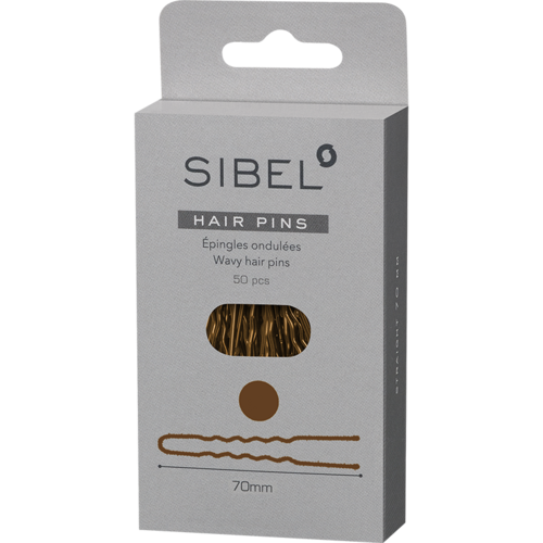Sibel Sibel Wavy Pins 70mm Bruin/50Pcs