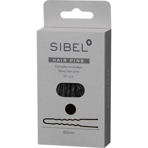 Sibel Sibel Wavy Pins 60mm Black/50Pcs Sibel Sibel Wavy Pins 60mm Black/50Pcs