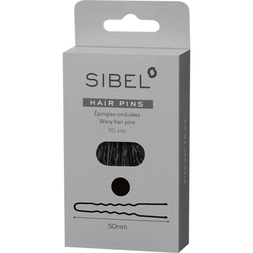 Sibel Sibel Wavy Pins 50mm Black/50Pcs Sibel Sibel Wavy Pins 50mm Black/50Pcs