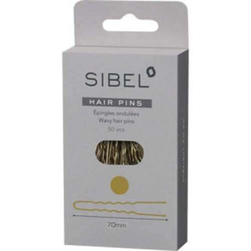 Sibel Sibel Wavy Pins 70mm Blond/50Pcs Sibel Sibel Wavy Pins 70mm Blond/50Pcs