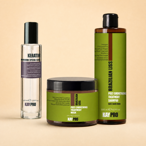 KayPro KayPro Keratin set shampoo 350ml & haarmasker 500ml & haarserum 100ml - giftset voor beschadigd haar