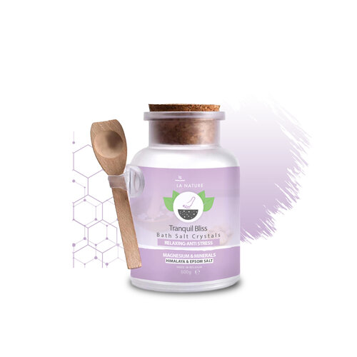 By La Nature Tranquil Bliss Magnesium Bath Salt 500 gr By La Nature Tranquil Bliss Magnesium Bath Salt 500 gr