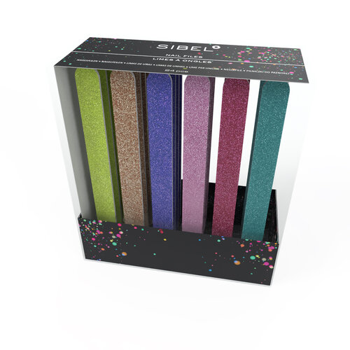 Sibel Sibel Nagelvijl Glitter 1pcs Sibel Sibel Nagelvijl Glitter 1pcs