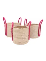 VENICE FUCHSIA BASKET HANDLES 35X28