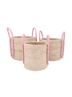 VENICE PINK BASKET HANDLES 35X28