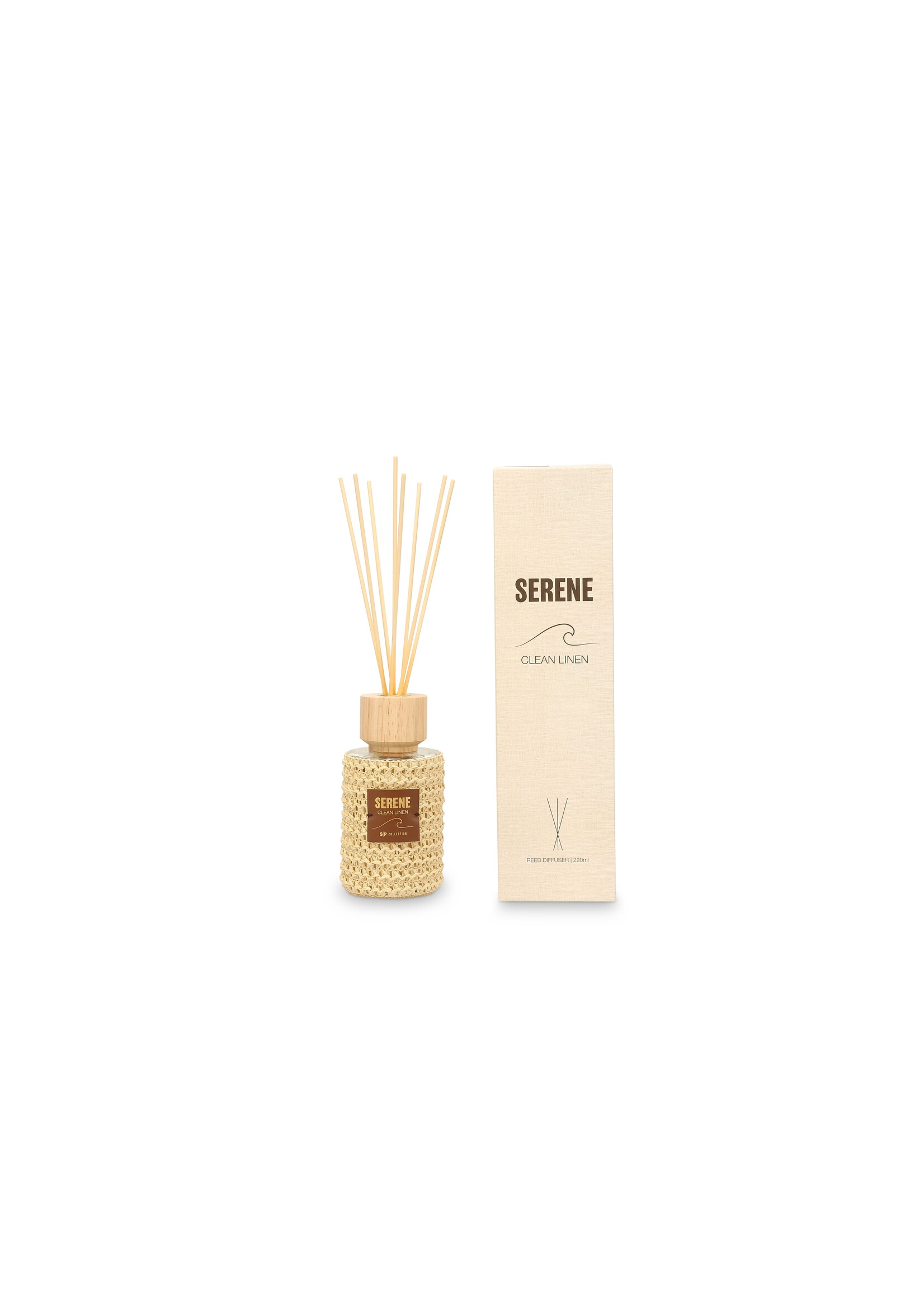 Geurstokjes 220ml linnen Serene