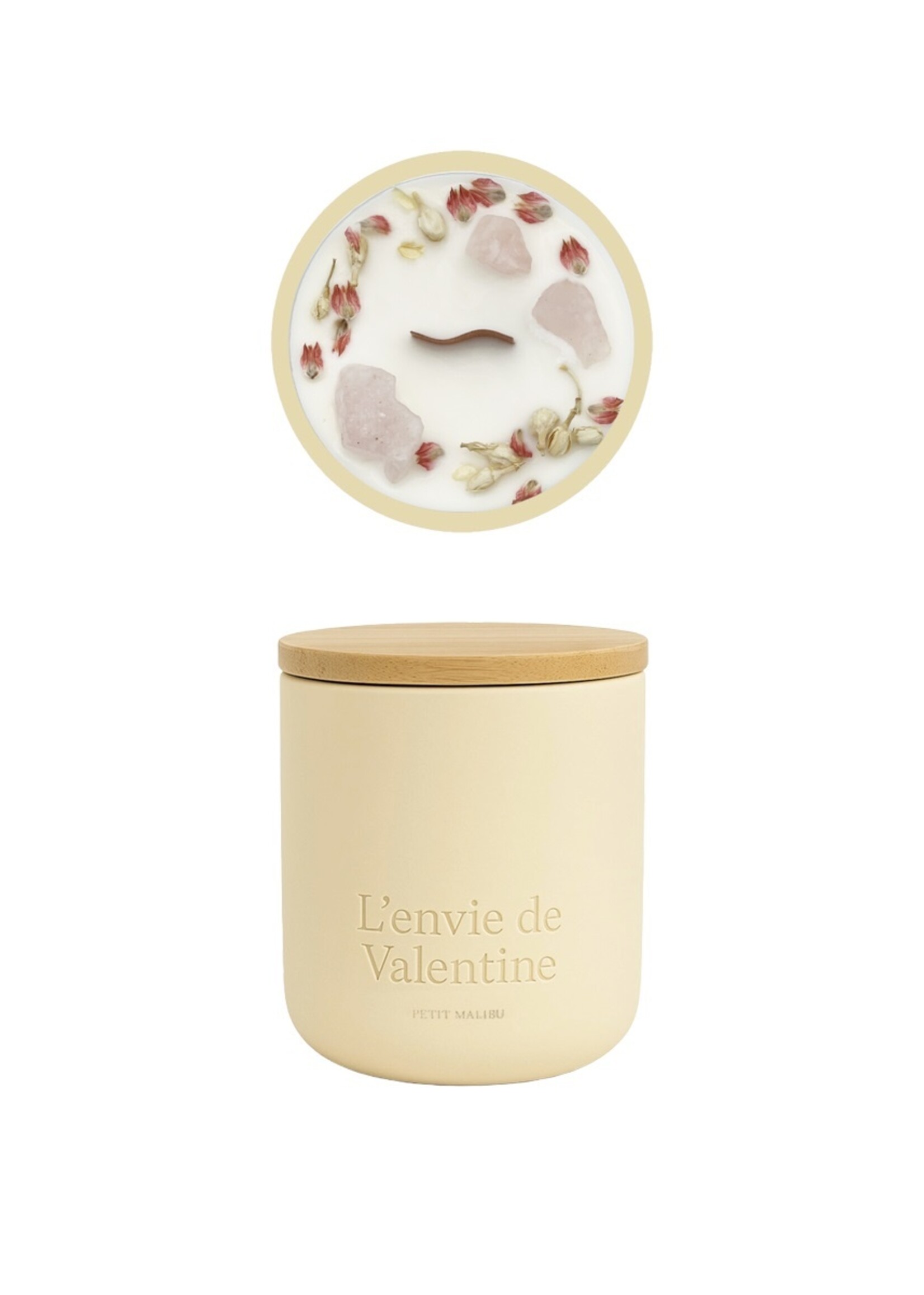 180g geurkaars in keramiek met verpakking - Petit Malibu