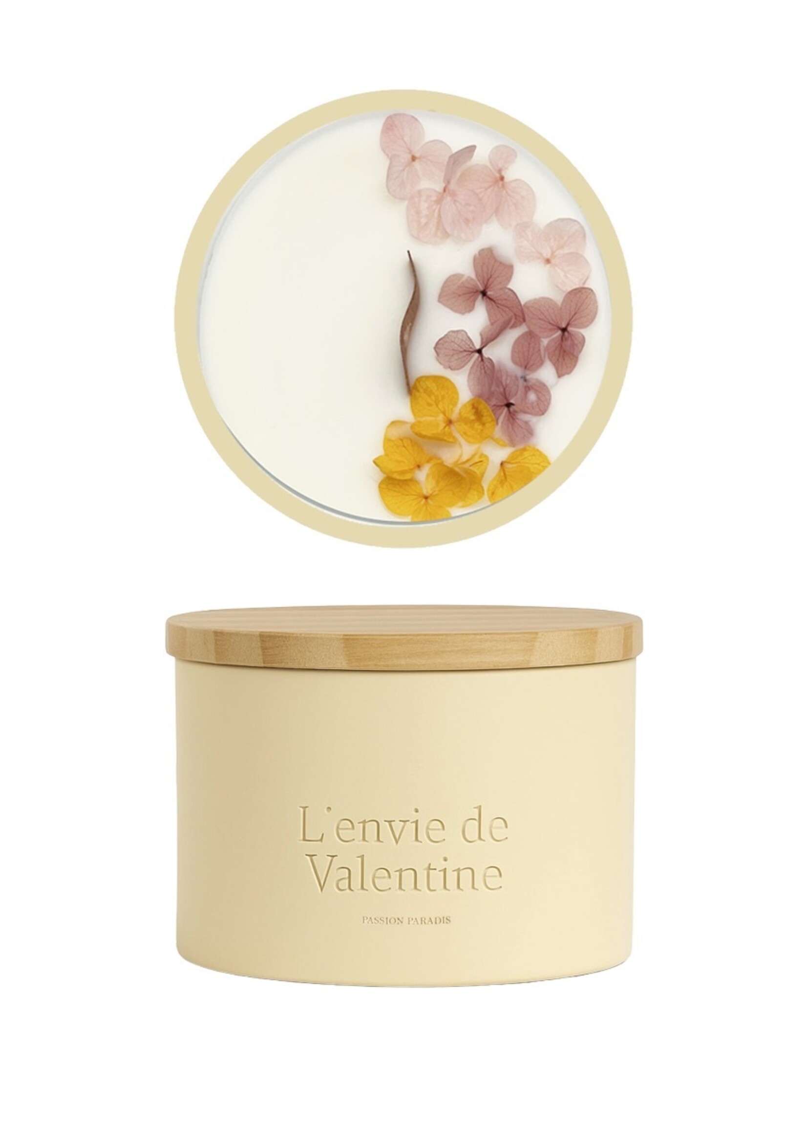 375g geurkaars in keramiek met verpakking - Passion Paradis