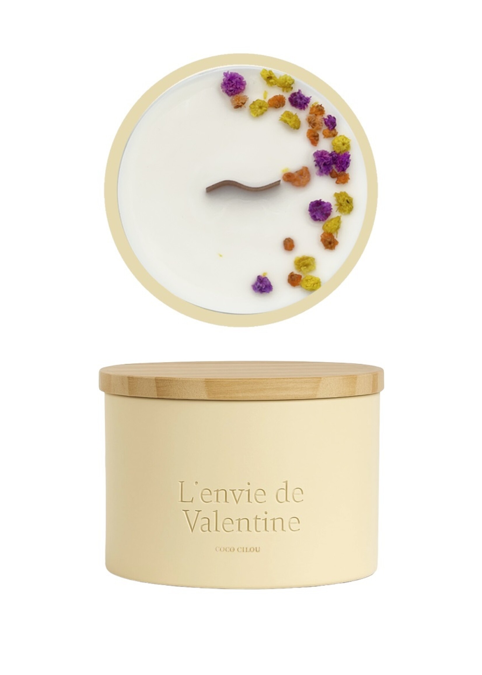 375g geurkaars in keramiek met verpakking - Coco Cilou