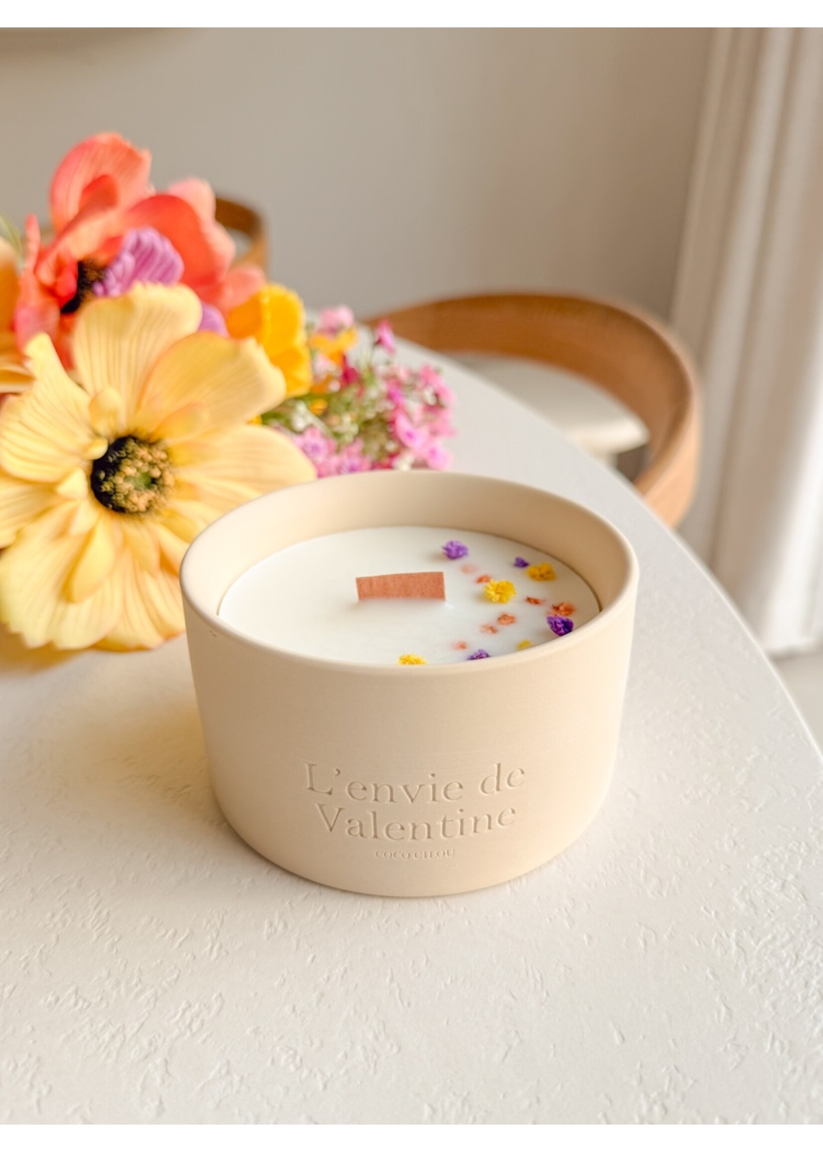 375g geurkaars in keramiek met verpakking - Coco Cilou