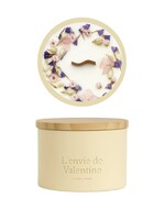 375g geurkaars in keramiek met verpakking - Coeur d'amour