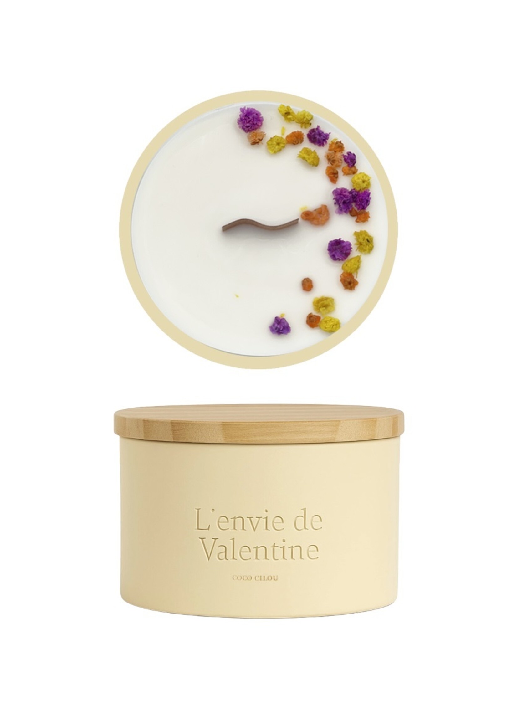 250g geurkaars in keramiek met verpakking - Coco Cilou